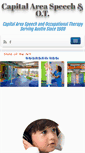 Mobile Screenshot of capitalareaspeech.com